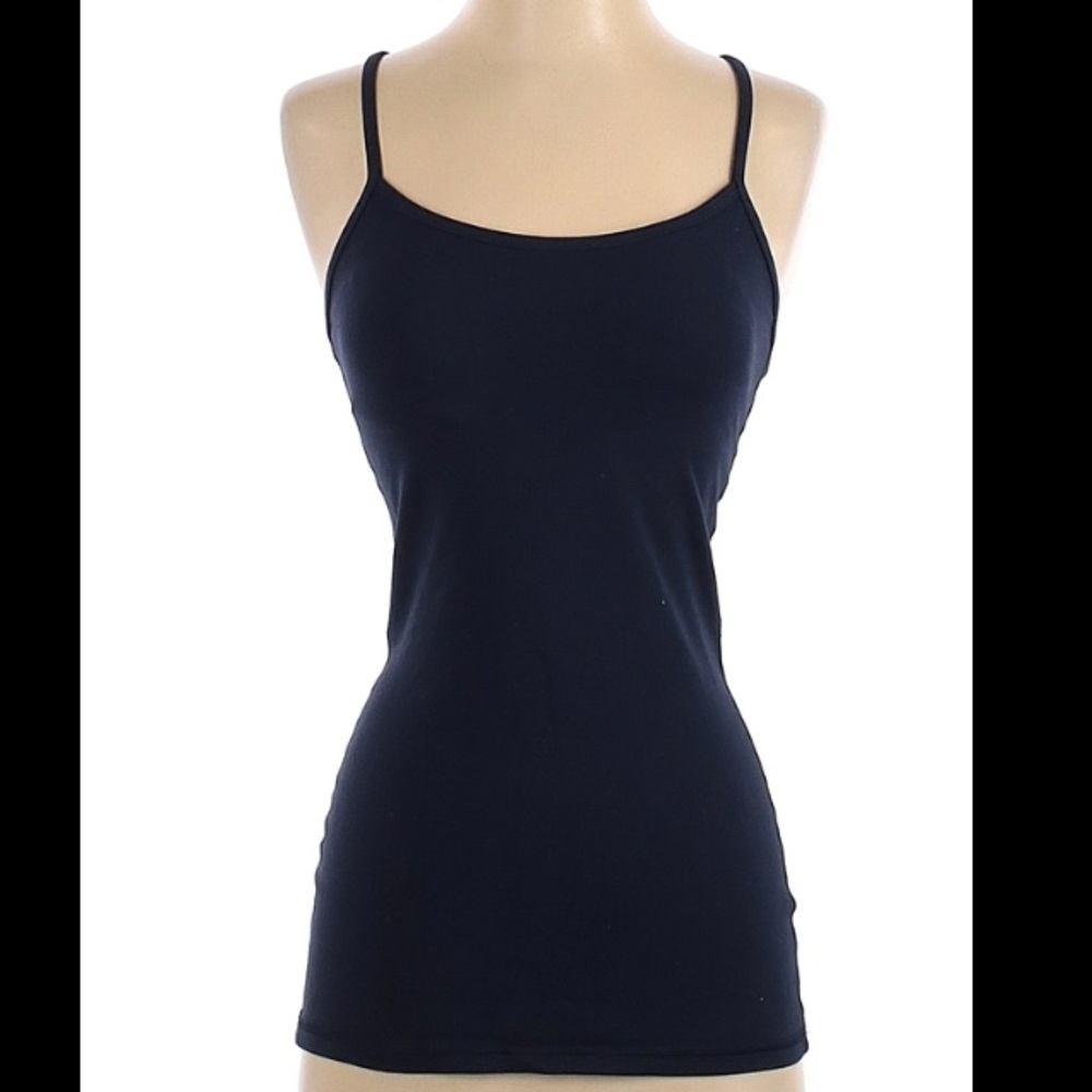 Lululemon blue cotton racer back sport top sz 4